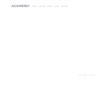 Tablet Screenshot of julia-wesely.com